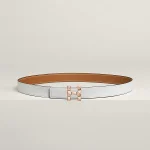 H Infini belt buckle & Reversible leather strap 24 mm - Image 2
